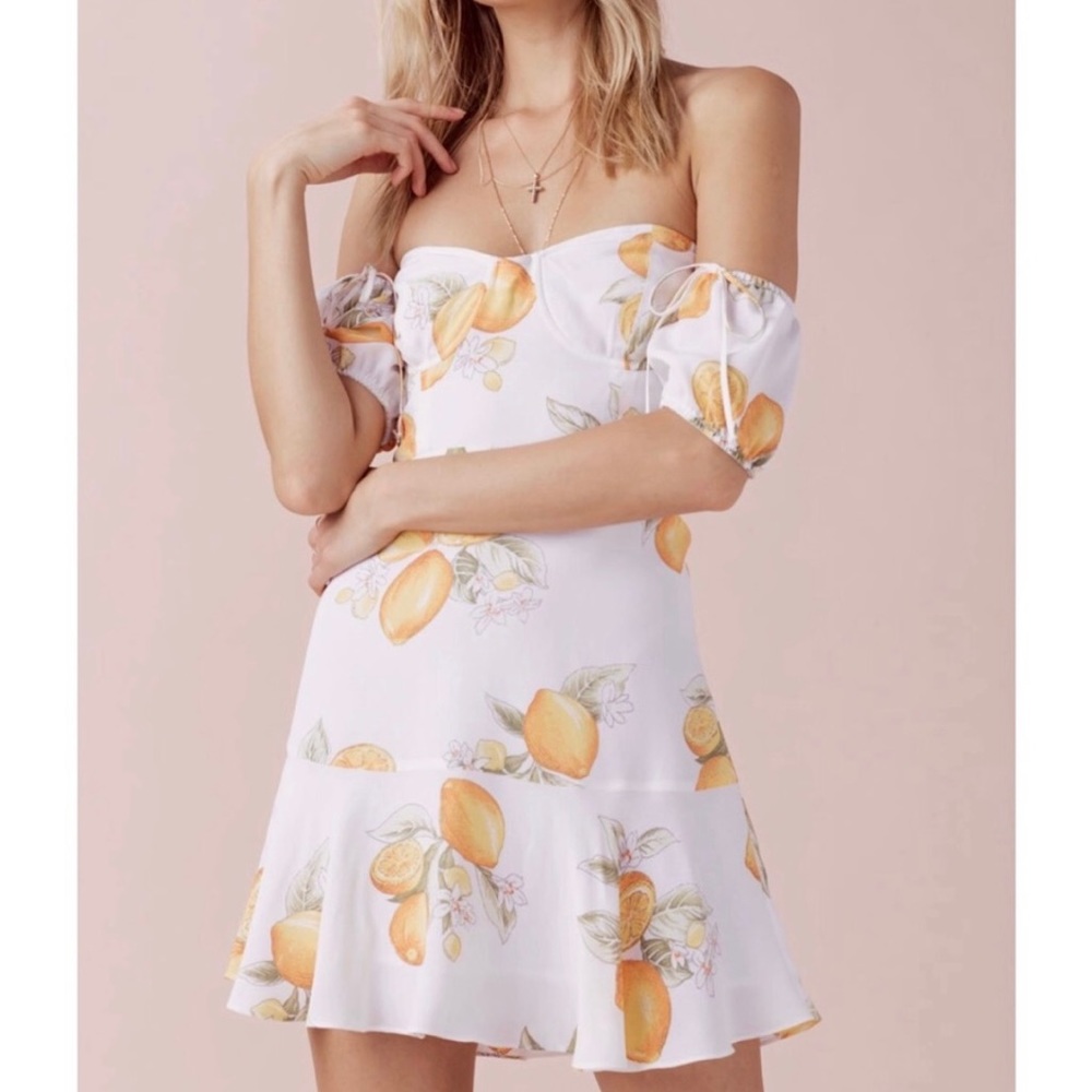 For Love And Lemons Limonada Off The Shoulder Dress Sz M